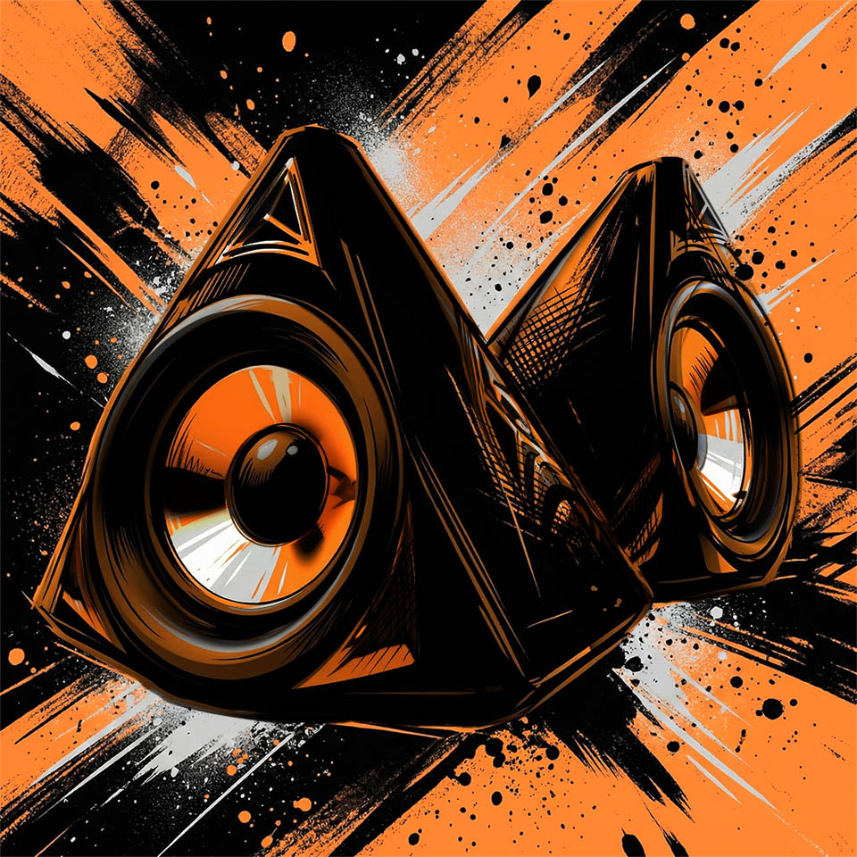 Stereo Speaker Graphic